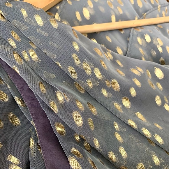 BCBG Pewter and Gold Cocktail Dress - Picture 10 of 11